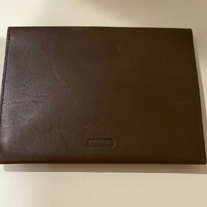 Coach Brown Leather Document Folio